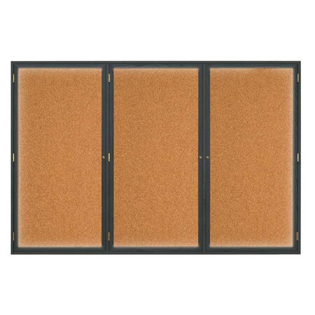United Visual Products Open Faced Traditional Corkboard, 24x18" UV640A-WHITE-FORBO
